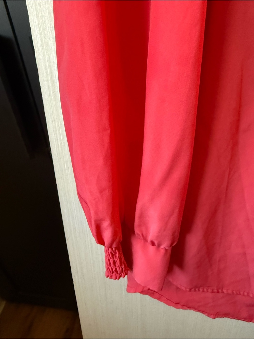Style & Co. Women's Pink Split-Neck Long-Sleeve Blouse - Picture 2 of 5
